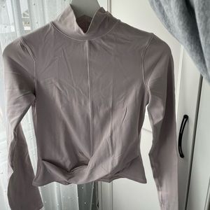 High neck long sleeve dry fit shirt